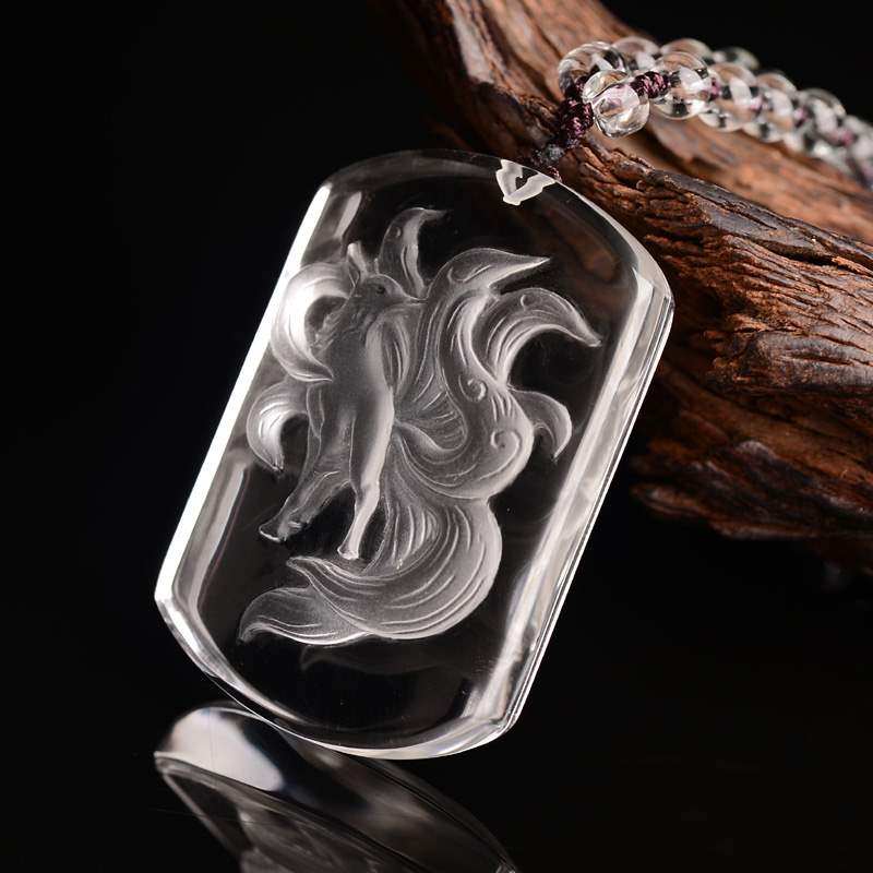 娘娘项链吊坠开光天然白水晶九尾狐狐仙招桃花旺姻缘男款女饰品在类目 饰品/流行首饰/时尚饰品新, 项坠/吊坠中 - 来自Buy2taobao.com提供专业的淘宝代购服务