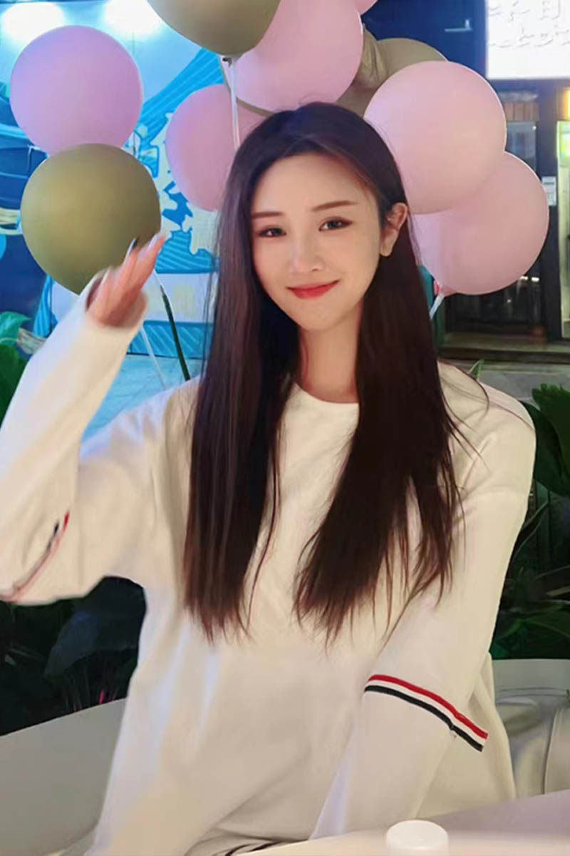 2023 초가을 새로운 느슨한 흰색 긴팔 티셔츠 여성 트렌디 브랜드 틈새 여성 TB 웨빙 중간 길이 커플 탑