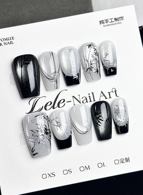 Lele【2026新款】纯手工穿戴甲个性小众可拆卸美甲贴片甲气质显白