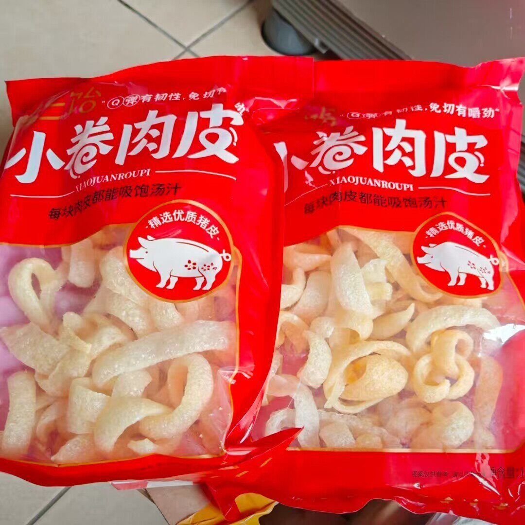 新日期优质农家特产炸猪皮炒菜三鲜汤凉拌火锅免切Q弹下饭鲜汤居
