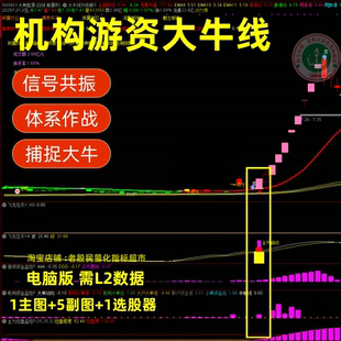 机构游资大牛线升级版某私塾班专享信号共振体系作战捕捉大牛指标