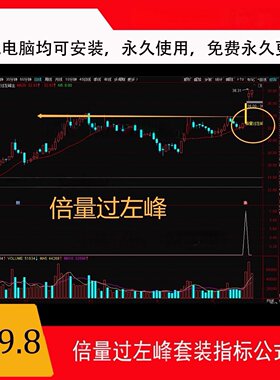 游资倍量过左峰选股指标实战高手系统选股模式系统炒股尾盘超短线