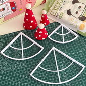 立体生日帽子翻糖切模儿童周岁蛋糕装 饰糖堡森林烘焙工具塑料压模