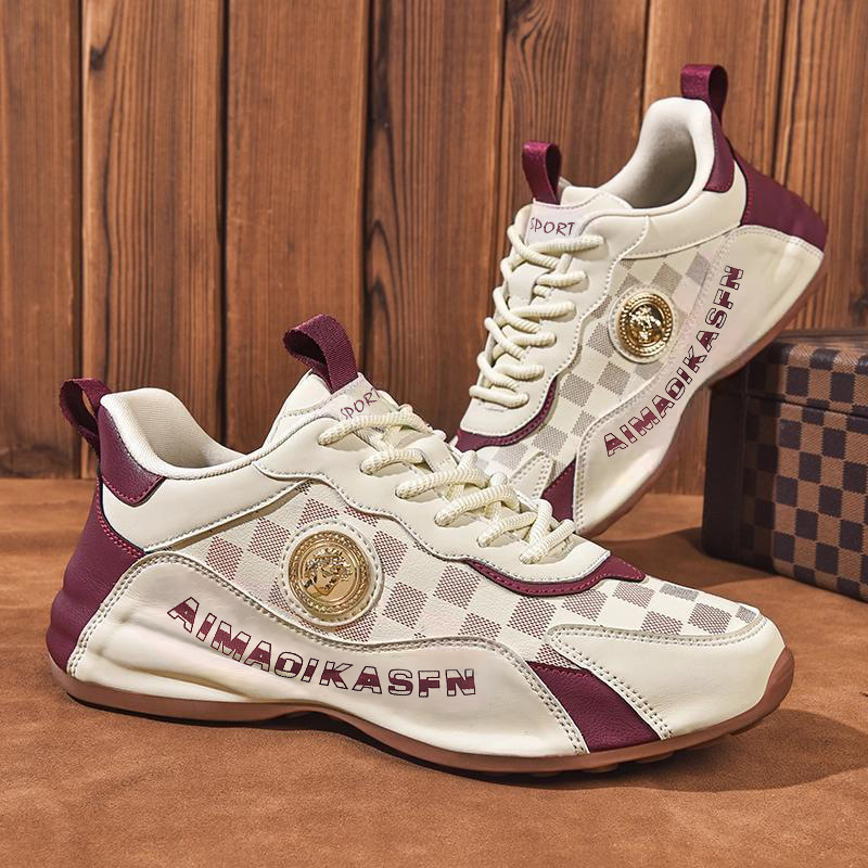 男鞋2025冬季新款轻便运动休闲鞋厚底软底潮鞋百搭增高老爹鞋子男