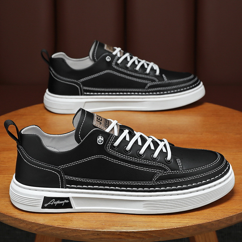 春季男鞋新款透气小白鞋子男款韩版潮流百搭运动鞋休闲平板鞋潮鞋