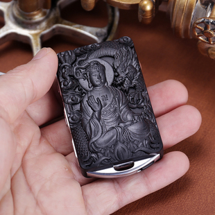 沃尔沃钥匙套浮雕檀木xc60s90s60xc40xc90v60v90改装极星钥匙壳包