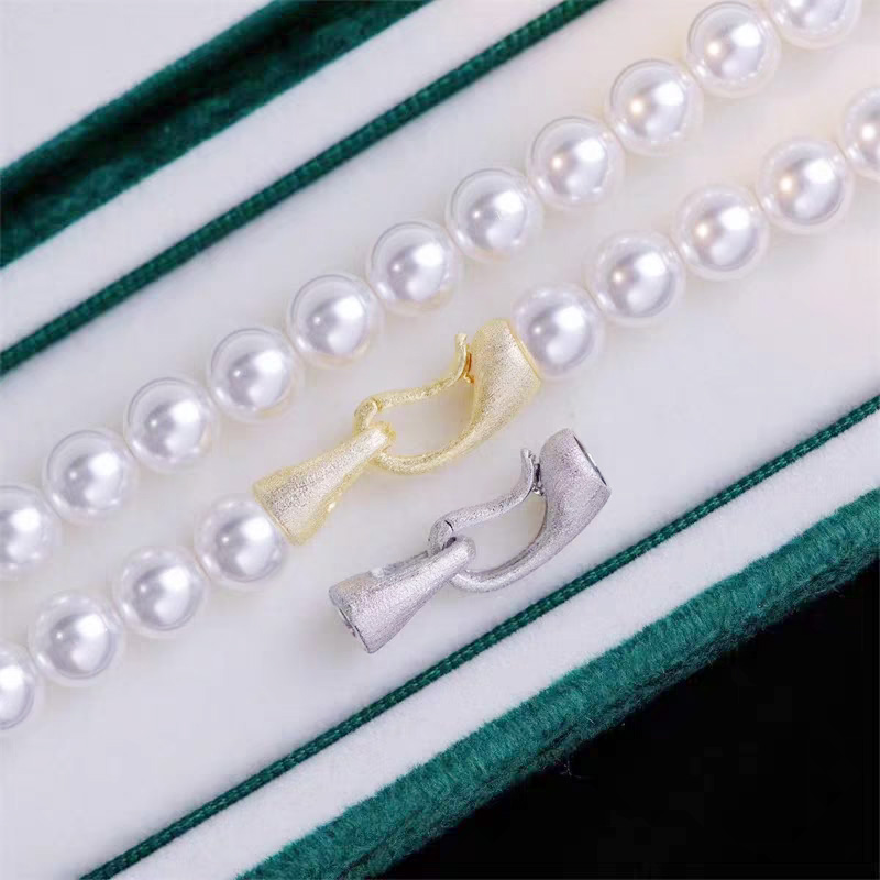 DIY珍珠配件镀925银手工连接扣