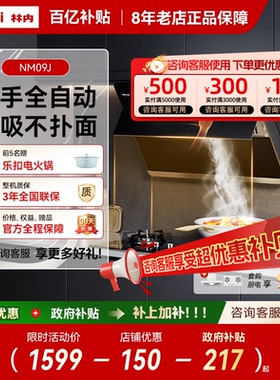 林内Rinnai抽吸油烟机家用大吸力侧吸式NM09J