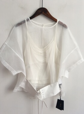 （一百元2件区）芮ma /j*mel正品夏装两件套时尚衬衫上衣M3213