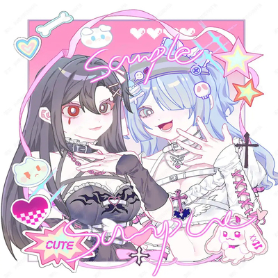 闺蜜贴贴模板约稿动漫oc梦女