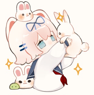 举高高模板约稿动漫oc真人手绘插画设计定制