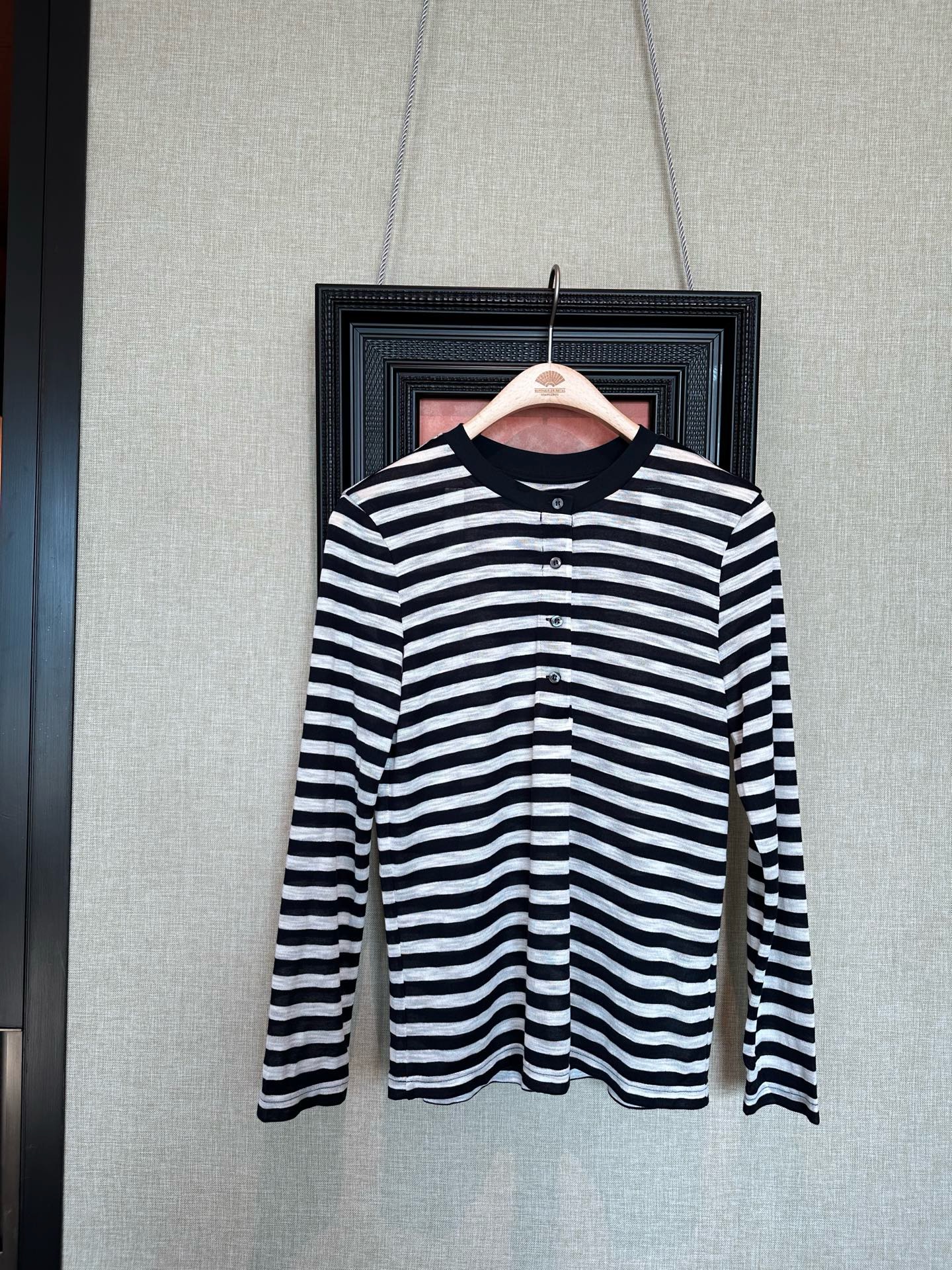 出口订单精品系列-高端品质-百搭时尚条纹针织衫叠穿打底衫T恤