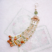 国风旗袍串珠流苏压襟汉服配饰 原创新中式 雪冰暖阁 云水青川