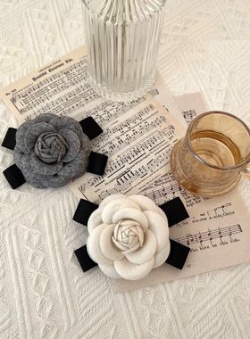 小香风山茶花花朵胸针高档胸花气质大衣高端名媛别针西装毛衣配饰