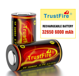 TrustFire26650 32650锂电池手电筒3.7V高平头可充电电池