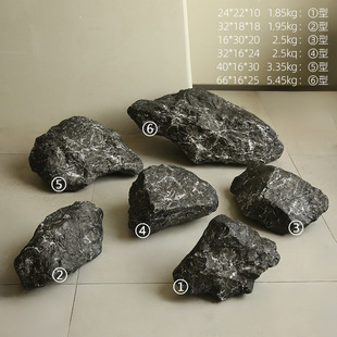 仿真黑山石造景道具庭院户外玻璃钢假石头拍摄园林假山景观石摆件