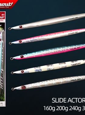 SHOUT日本进口速沉快抽型夜光铁板南油西沙海钓章红金枪铁板饵