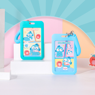 三丽鸥卡套丑鱼汉顿滑盖卡套可爱学生饭卡公交卡门禁卡证件保护套