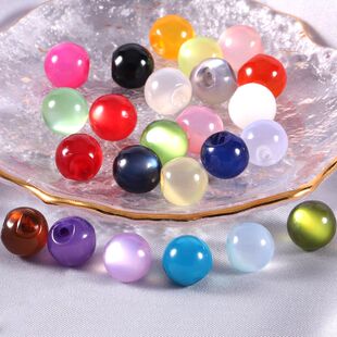 盘扣扣子旗袍玉石小纽扣唐装汉服圆形珠子复古装饰辅料DIY配件