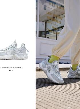 中国李宁2024秋冬季新款CF星轨女子休闲鞋轻便回弹运动鞋AGLS160