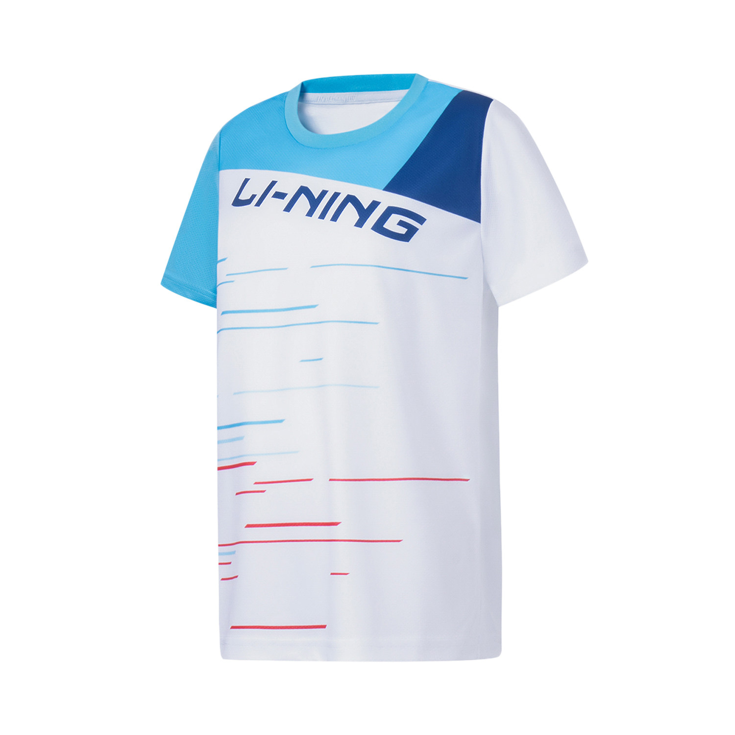 中国李宁羽毛球服儿童弹力速干凉爽男女大童比赛上衣AAYT072