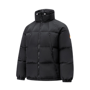 中国李宁运动潮流2023新款男款立领外套鸭绒保暖短羽绒服AYMT171