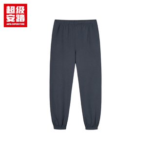 ANTA/安踏秋季新款潮流文化男子羊暖绒针织休闲长裤152548303U