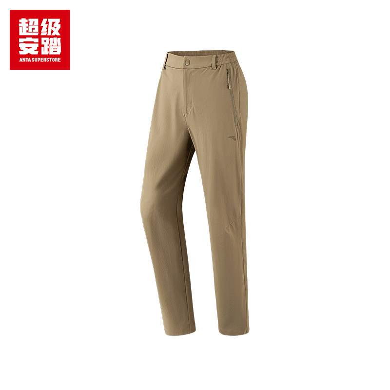 安踏女户外防泼水弹力休闲长裤