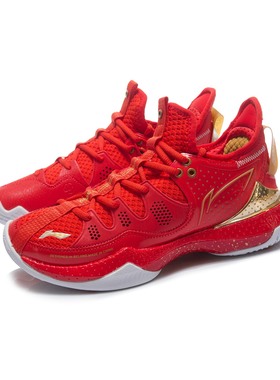 中国李宁战戟3女子羽毛球鞋防滑耐磨支撑低帮系带运动鞋AYAR024