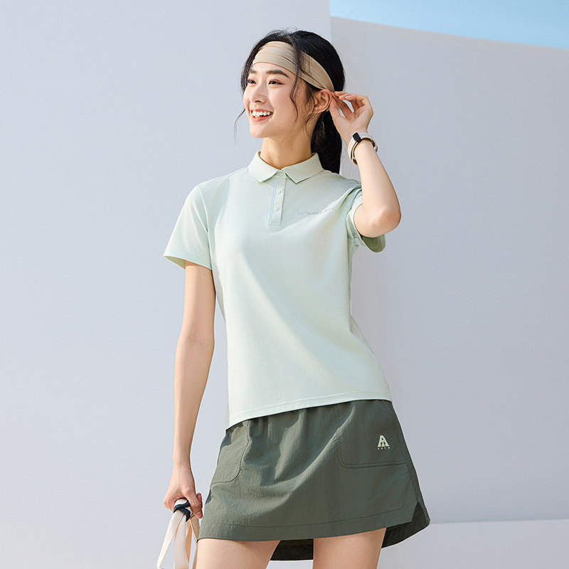 安踏综训系列女子冰肤短袖POLO衫