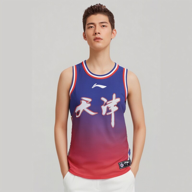 李宁CBA天津队男子凉爽篮球球服