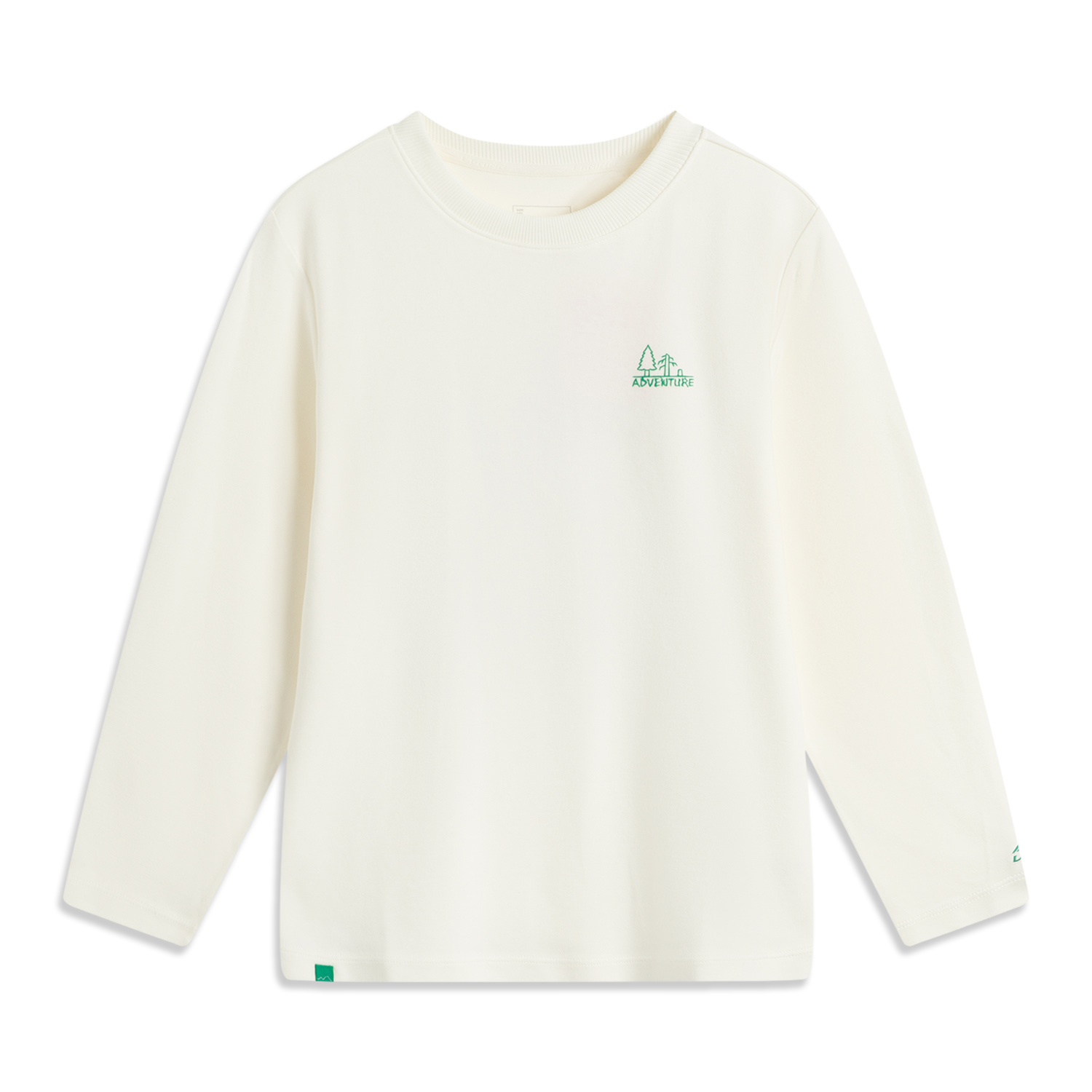 李宁男大童长袖文化衫圆领T恤