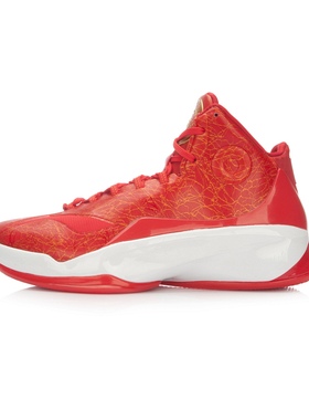 中国李宁驭帅10男子减震高帮轻质稳定系带篮球专业比赛鞋ABAL023