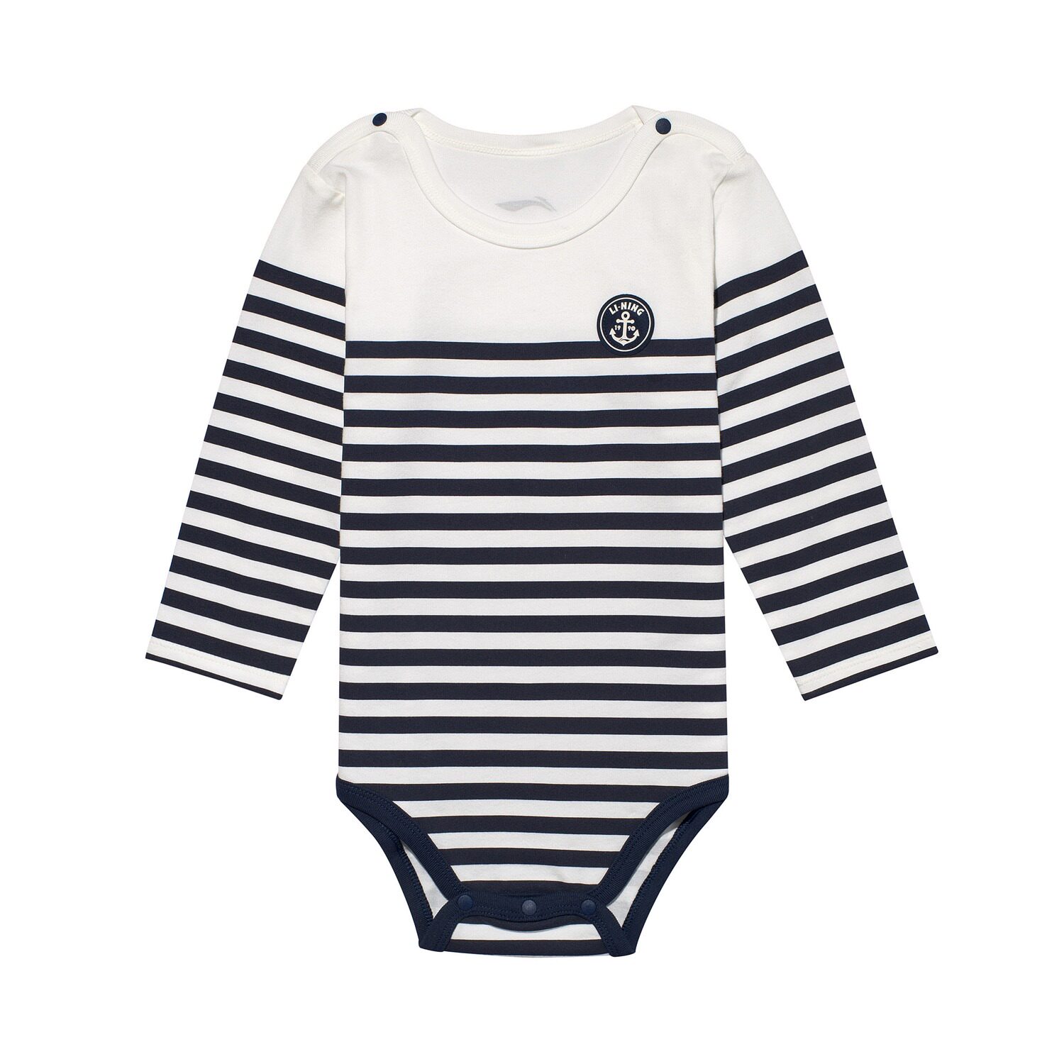 中国李宁婴儿连体衣三角哈衣春秋款包屁衣宝宝长袖护肚yaaq099