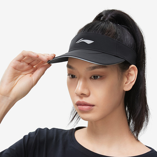 中国李宁跑步系列防晒空顶帽2023夏季 运动帽AMXT007 新款 男女同款