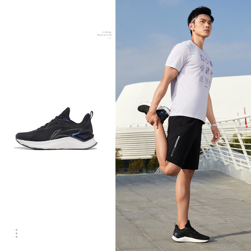 李宁越影男子回弹减震跑步鞋