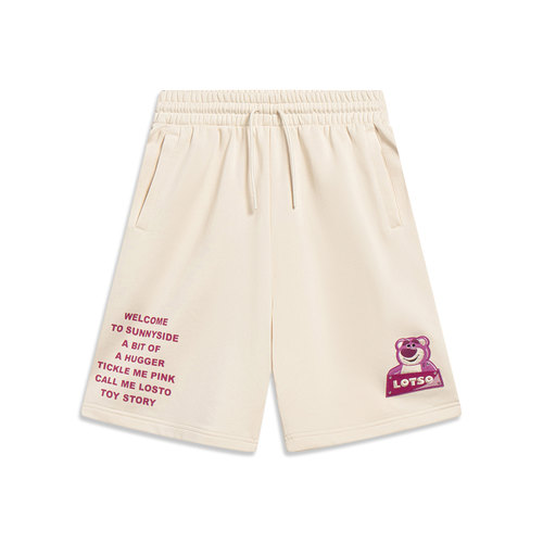 李宁草莓熊女子运动透气卡通短裤