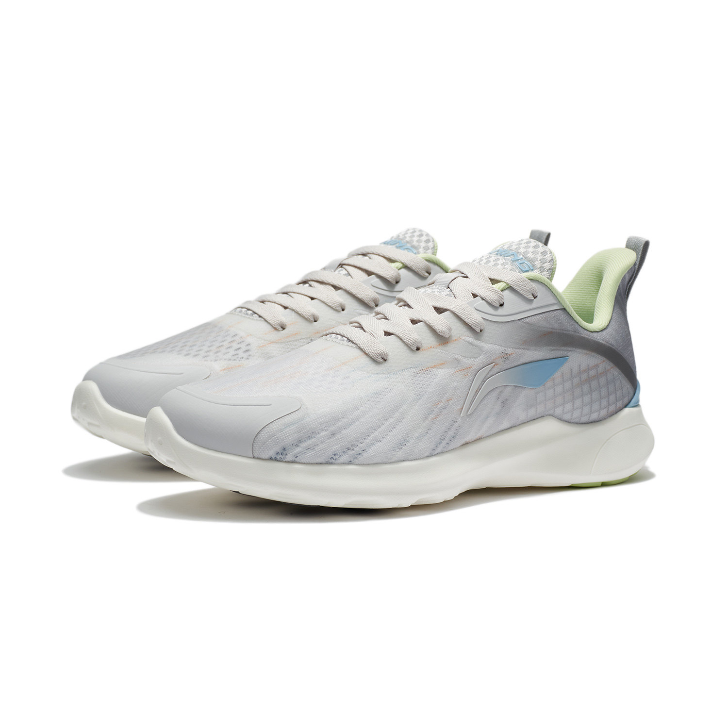 中国李宁轻逸休闲慢跑跑步鞋春夏一体织慢男士低帮运动鞋arss019