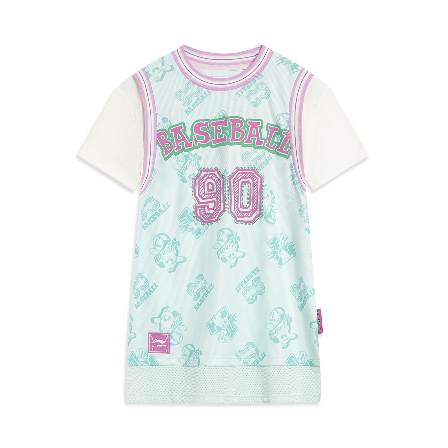 李宁翻领短袖透气T恤宽松透气