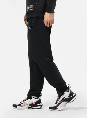 中国李宁CBA专业篮球系列2024新品男子束脚速干凉爽卫裤AKLT883