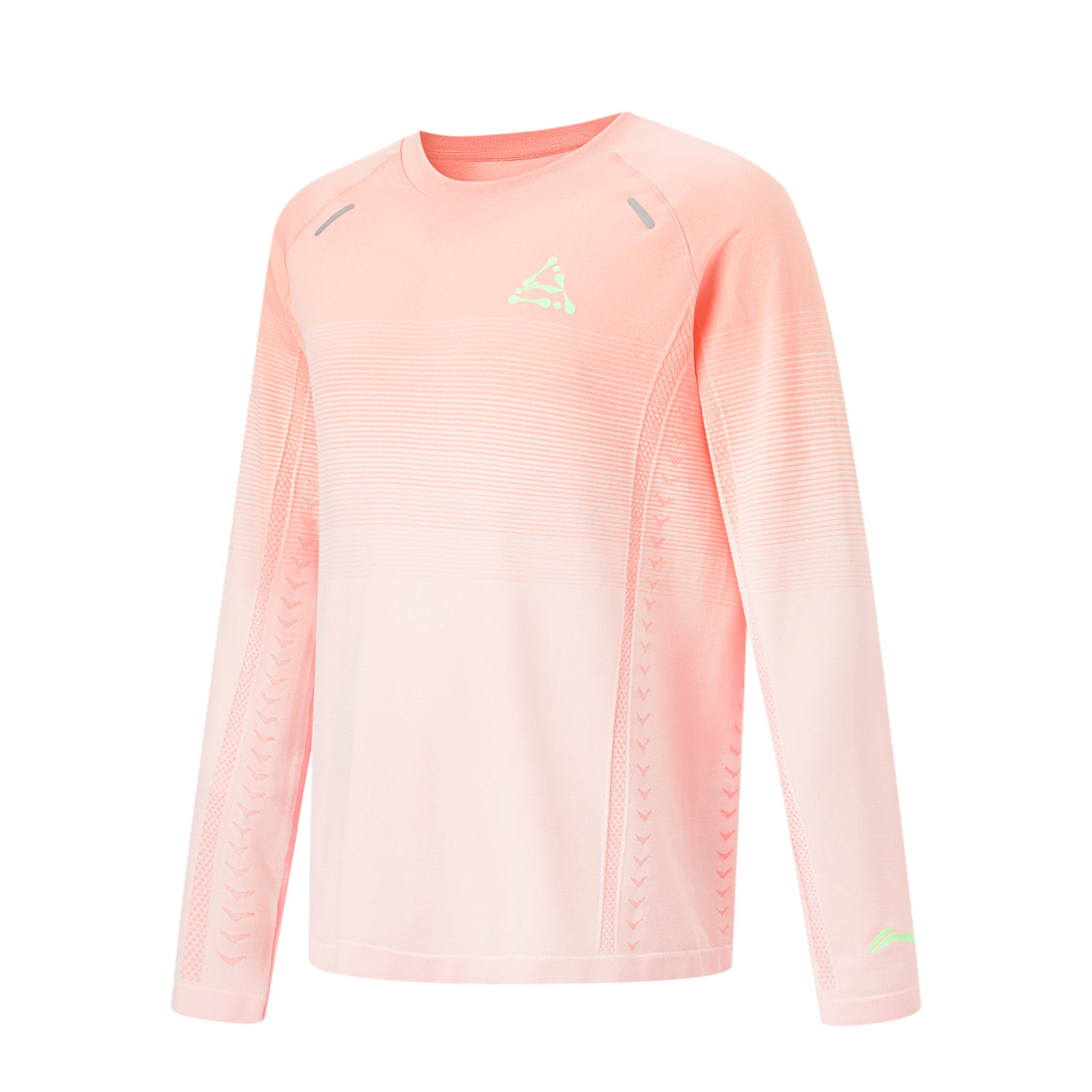 中国李宁童装长袖T恤2023秋女童打底衫速干圆领运动卫衣YTLT018