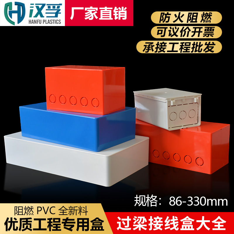 PVC过梁盒过路盒方形预埋底盒