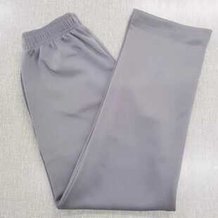 定做初高中小学生校服裤子银灰色春秋款直筒运动裤男女学生长裤