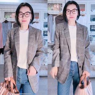 “温莎夹克”贵族威尔士亲王格澳洲羊毛羊皮西服外套