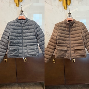 2025秋冬精致利落 鹅绒羽绒服 温暖Hug定纺真丝羊毛尼可内搭短款