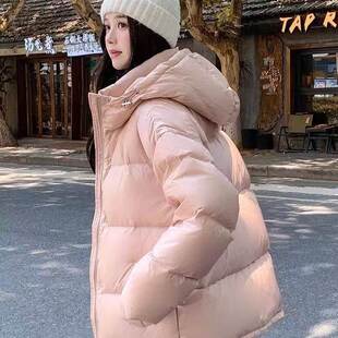 2024冬季新款女短款羽绒服 Majeleden品牌90%高含绒量白鸭绒面包