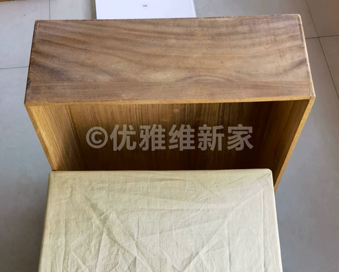 实木桐木日式围棋盘墩子盖子覆盖收纳盒子木箱定制