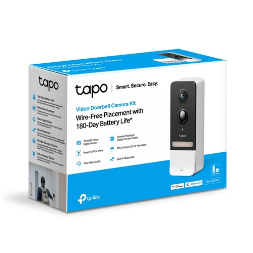 TP-Link Tapo D230S1智能高清视频门铃  A100电池 夜视 全彩