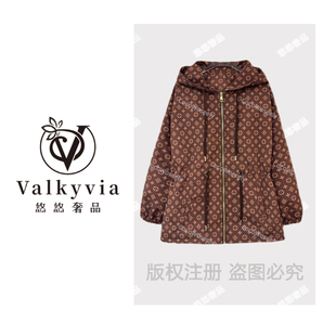 【VAZSLVE/全新奢品】经典四叶草印花连帽冲锋衣