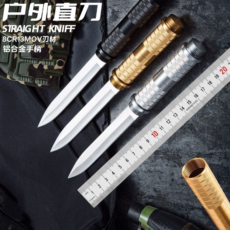 户外一体直刀棍中两用开刃